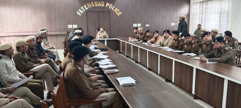 Police Crackdown on Cybercrimes in Fatehabad Action Plan Finalized in Review Meeting